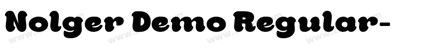 Nolger Demo Regular字体转换
